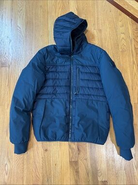 Pajar Canada New Men's Hooded Puffer Jacket - Navy - Size Small